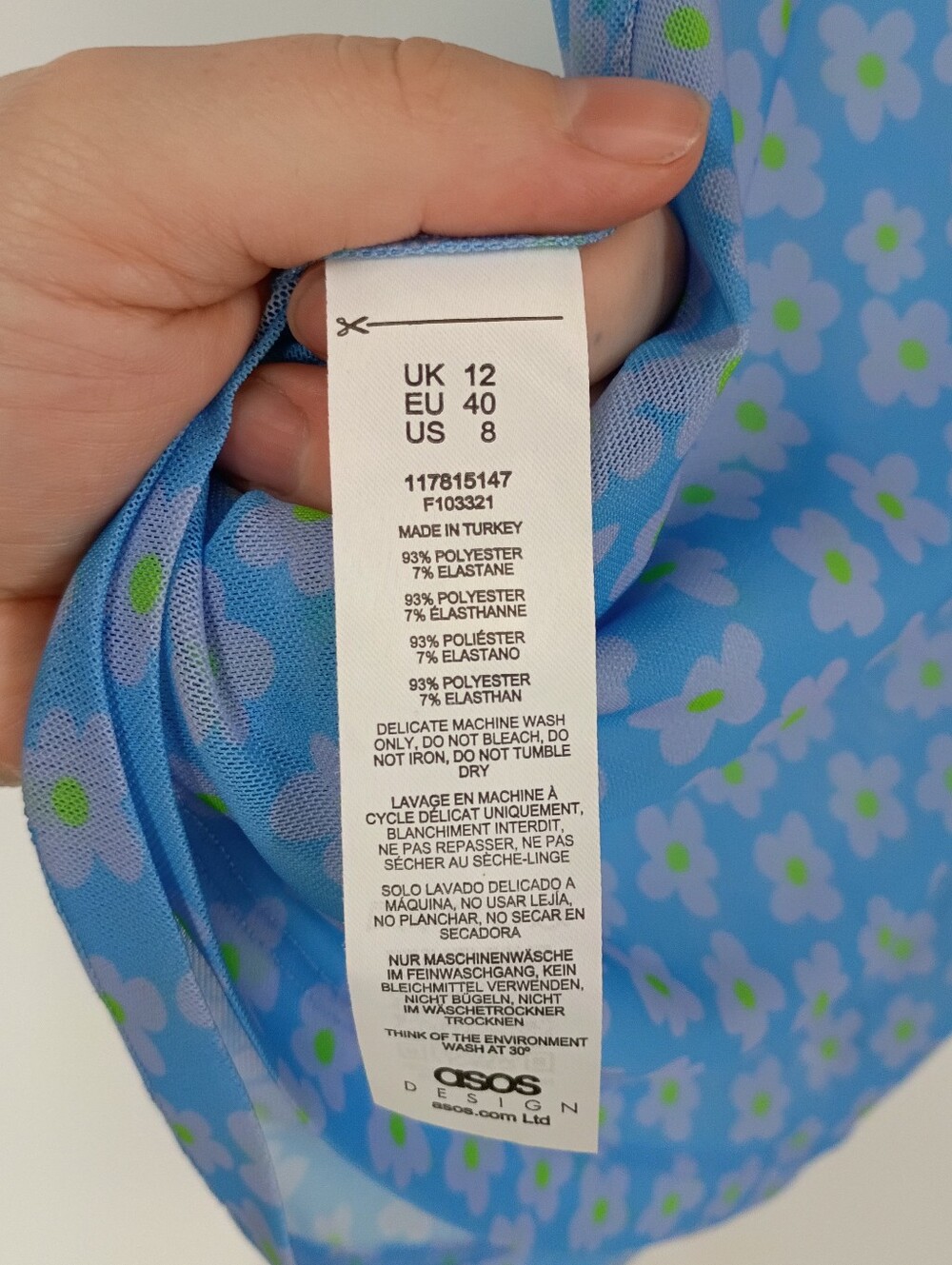 ASOS Floral Mesh Tank - Picture 4 of 4